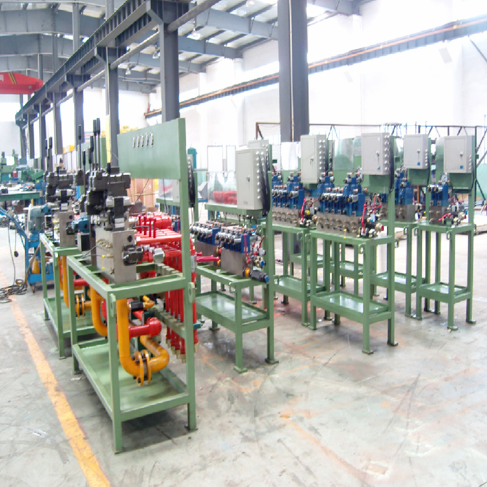 Hydraulic system valve station in front of furnace of Jilin Tonggang